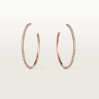 Créoles Etincelle de Cartier, grand modèle, pavées