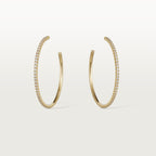 Créoles Etincelle de Cartier, grand modèle, pavées