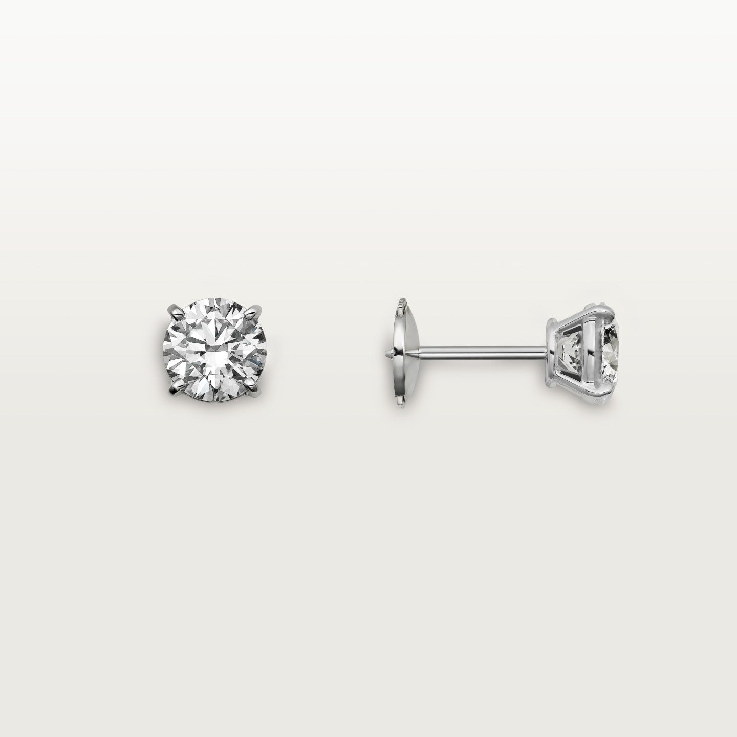 Puces d'oreilles 1895, 2 diamants taille brillant