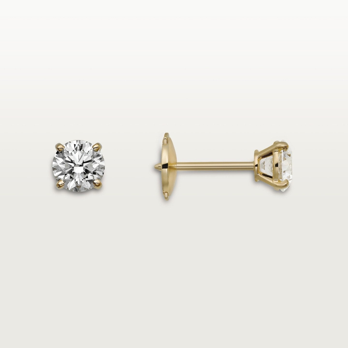 Puces d'oreilles 1895, 2 diamants taille brillant