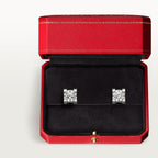 Puces d'oreilles C de Cartier, 2 diamants taille brillant