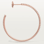 Créoles Etincelle de Cartier, grand modèle, pavées