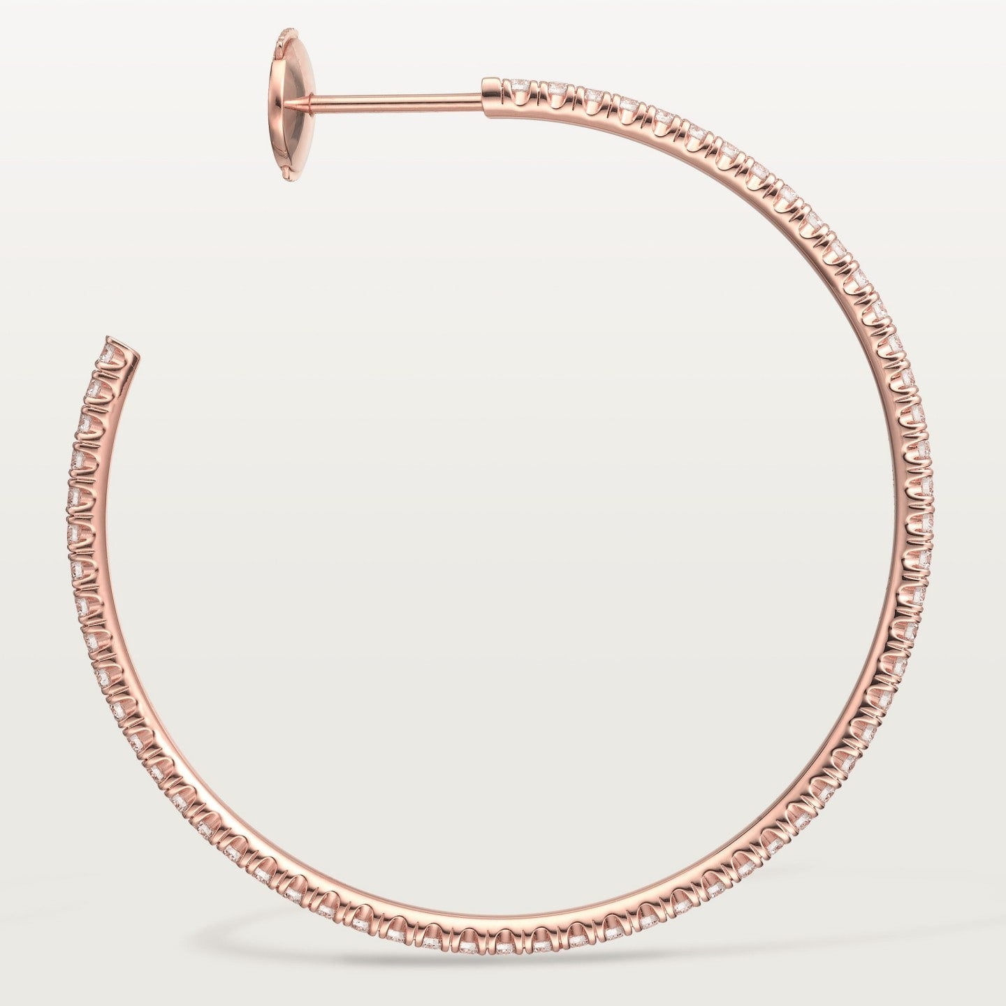 Créoles Etincelle de Cartier, grand modèle, pavées