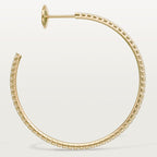 Créoles Etincelle de Cartier, grand modèle, pavées