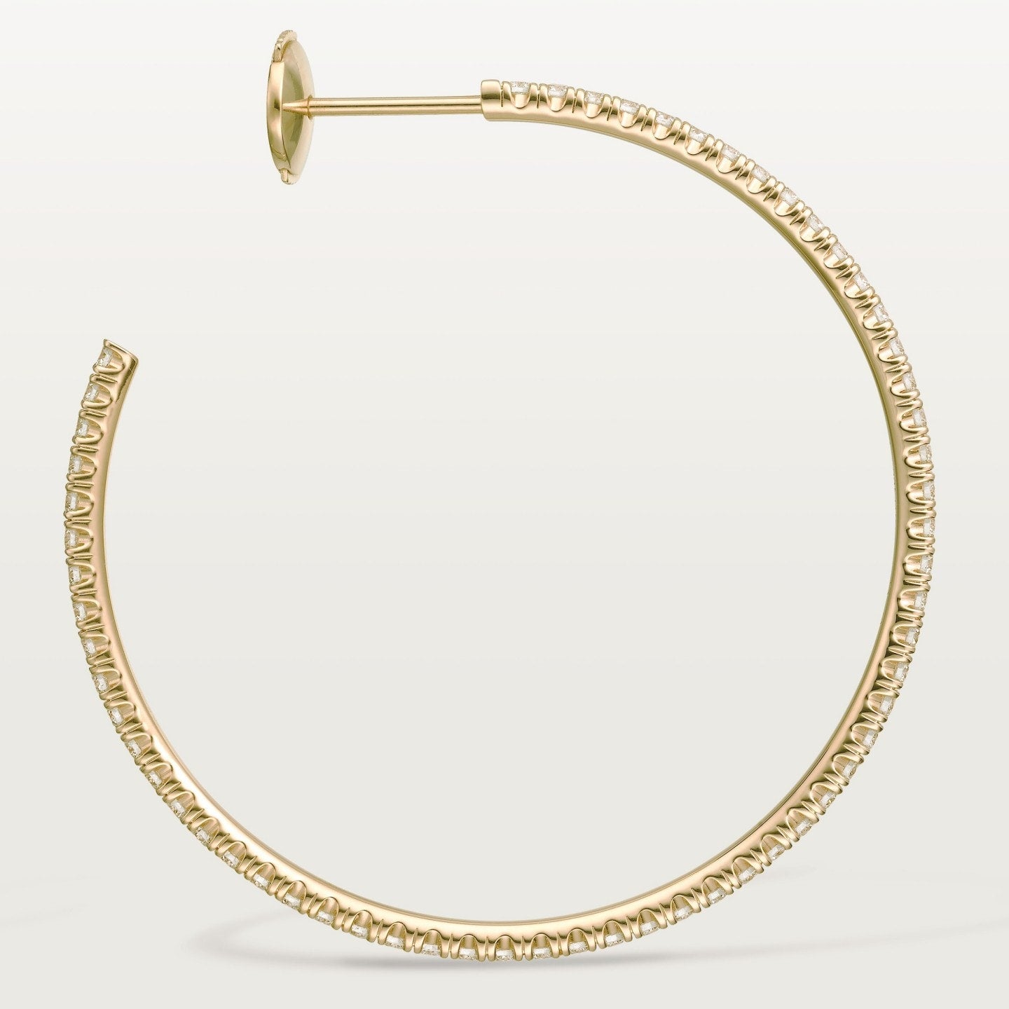 Créoles Etincelle de Cartier, grand modèle, pavées