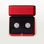 Puces d'oreilles Cartier Destinée, 2 diamants taille brillant, pavées