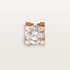 Puces d'oreilles C de Cartier, 2 diamants taille brillant