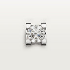 Puces d'oreilles C de Cartier, 2 diamants taille brillant