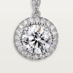 Boucles d'oreilles dormeuses Cartier Destinée, 2 diamants taille brillant, pavées