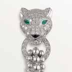 Boucles d'oreilles Panthère de Cartier, semi-pavées