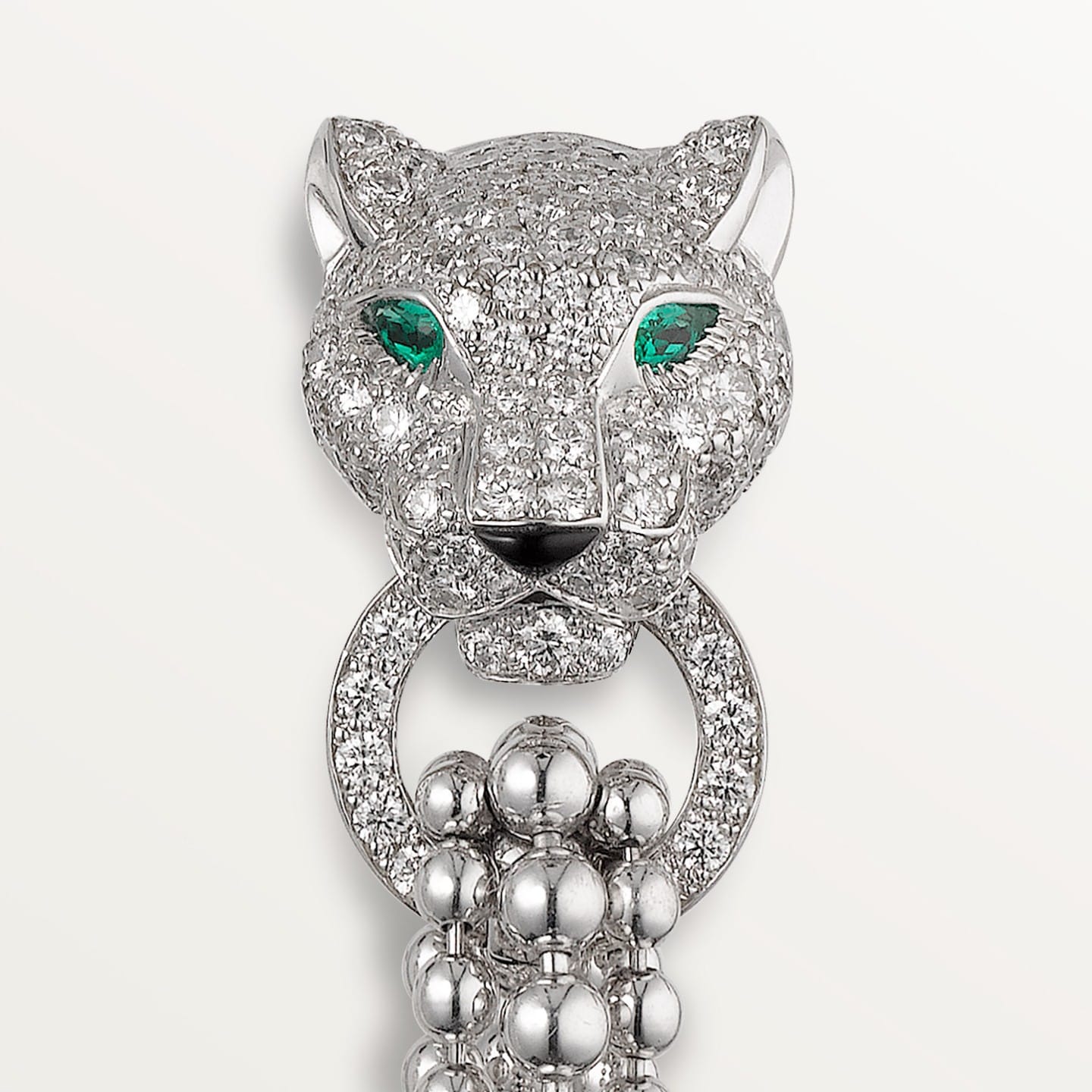 Boucles d'oreilles Panthère de Cartier, semi-pavées