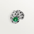 Bague Panthère de Cartier, émeraude melon cut, pavée