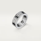 Bague LOVE, modèle classique, pavée, céramique