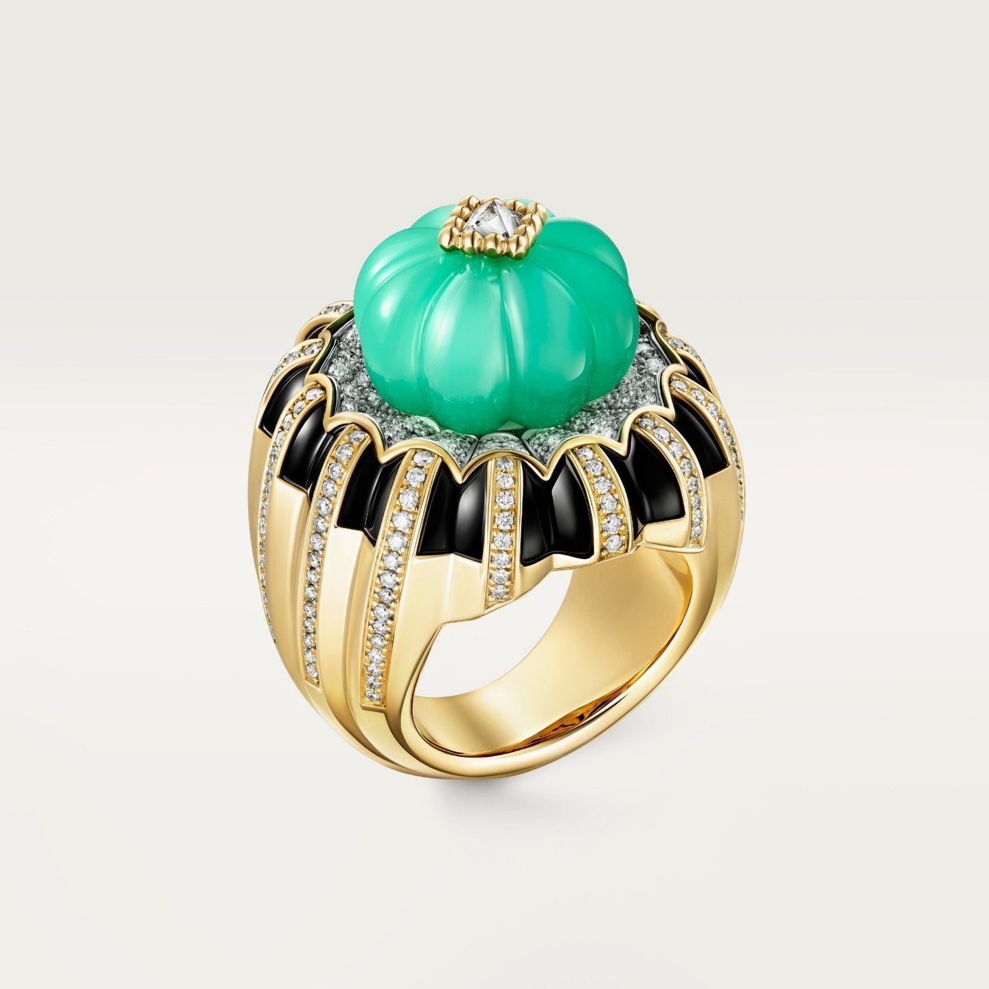 Bague Cartier Libre Tuttitutti, chrysoprase, diamants