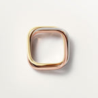 Bague Trinity, de forme coussin, modèle classique