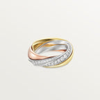 Bague Trinity, semi-pavée