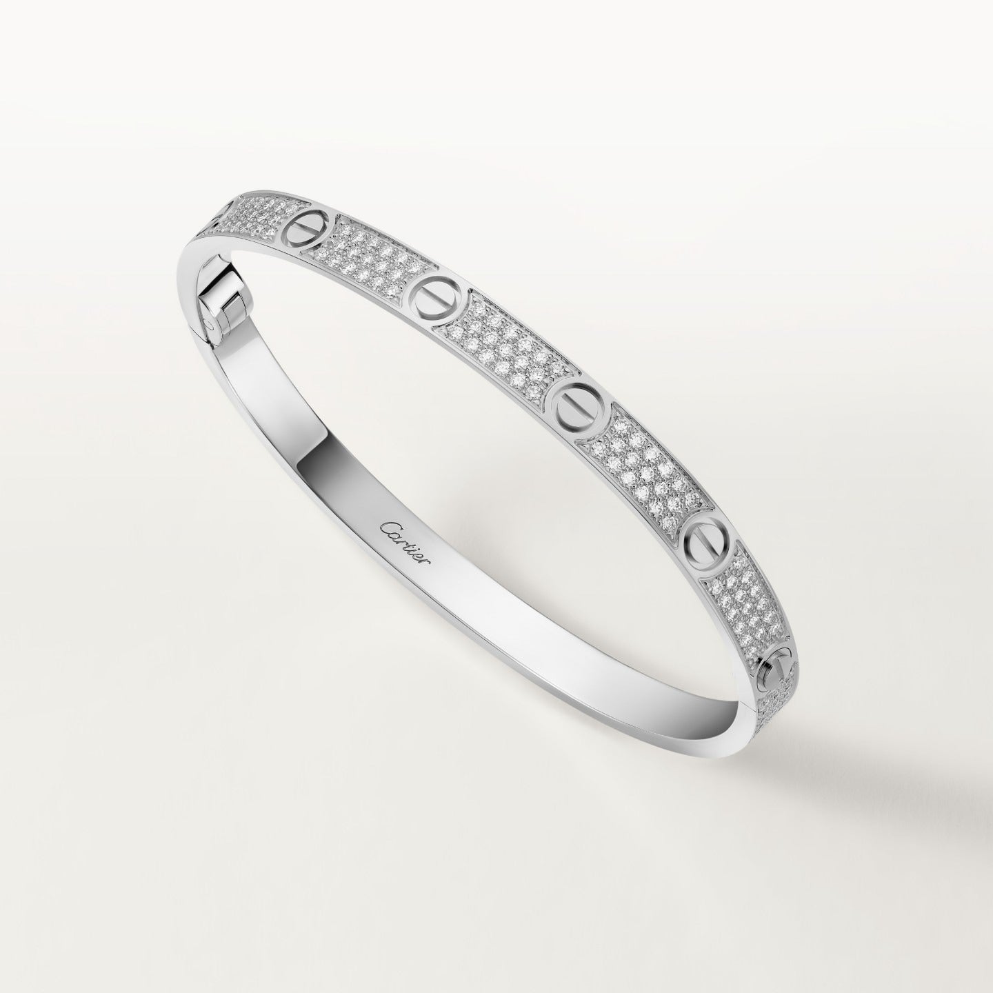 Bracelet LOVE, moyen modèle, pavé