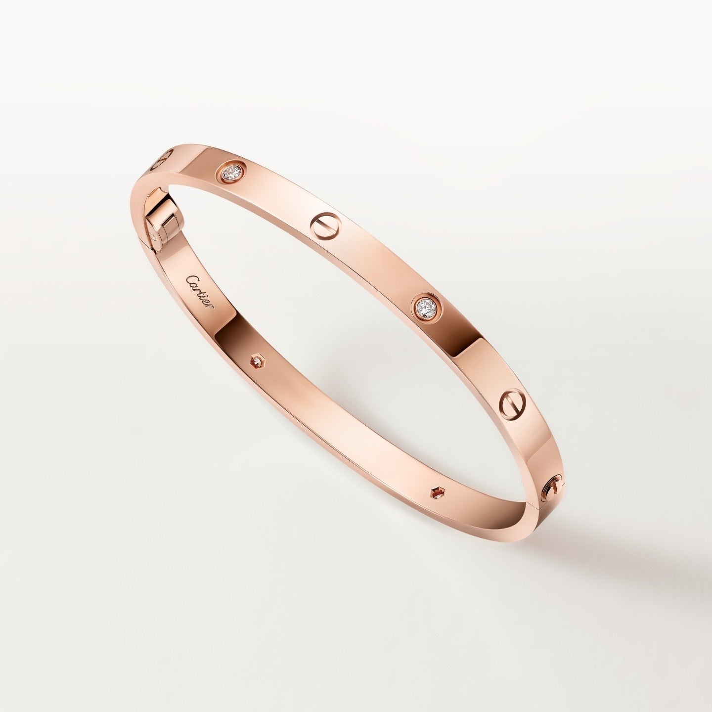 Bracelet LOVE, moyen modèle, 4 diamants