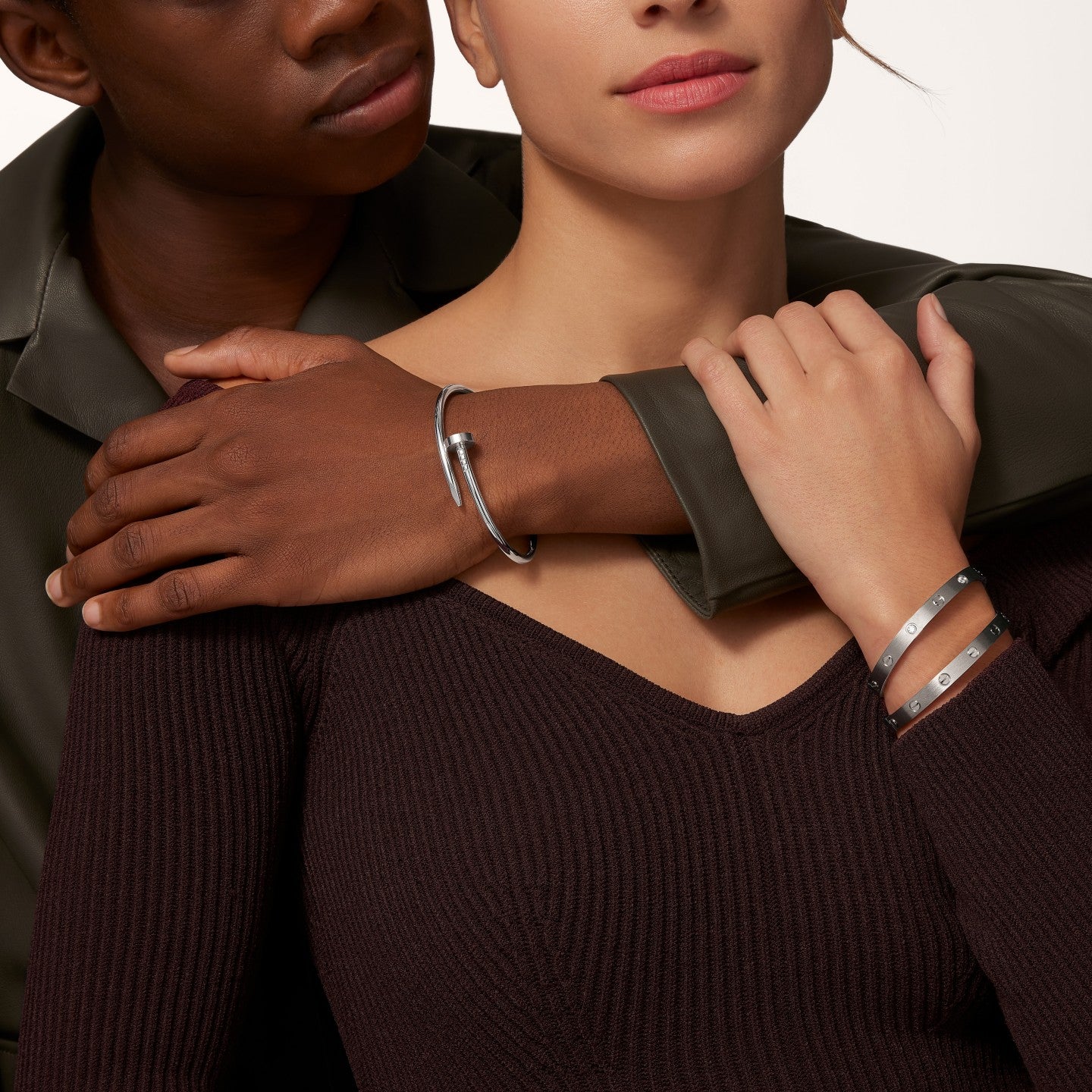 Bracelet LOVE, modèle classique, finition brossée
