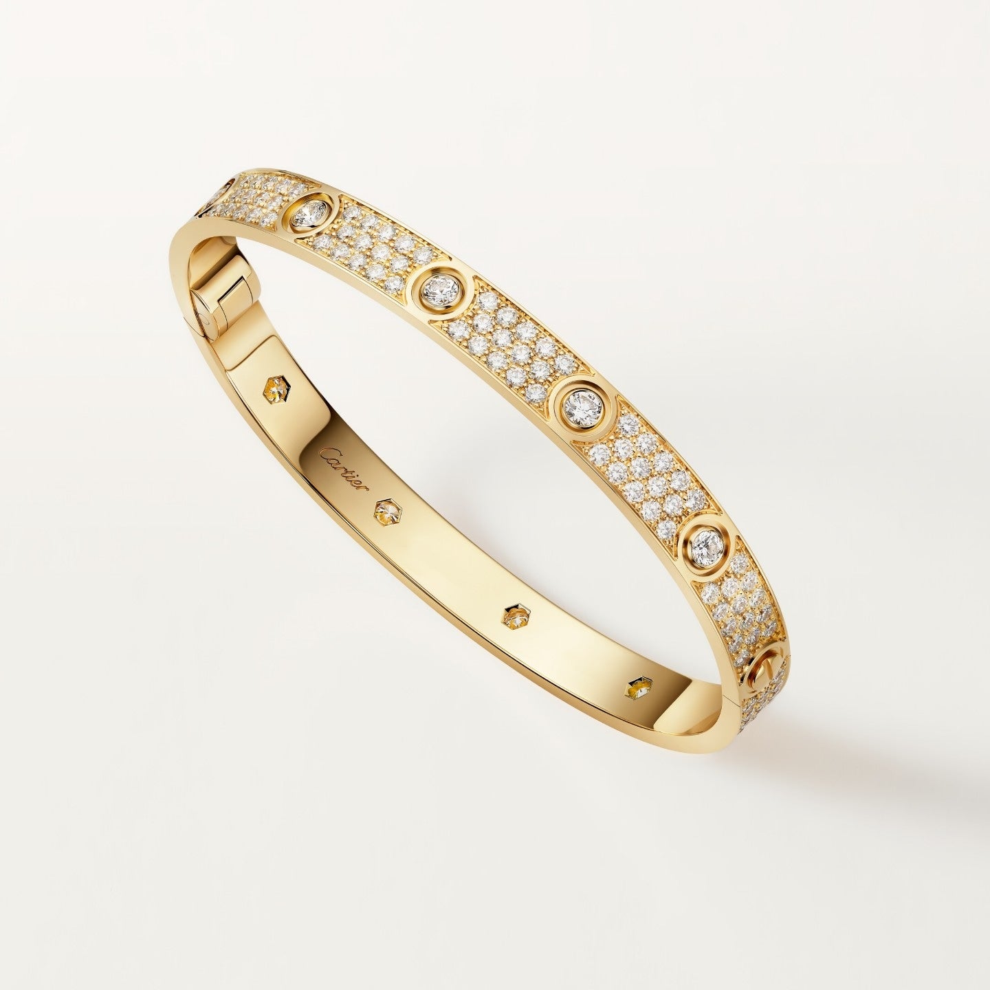Bracelet LOVE, modèle classique, pavé, 10 diamants