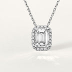Pendentif Cartier Destinée, diamant taille émeraude, pavé
