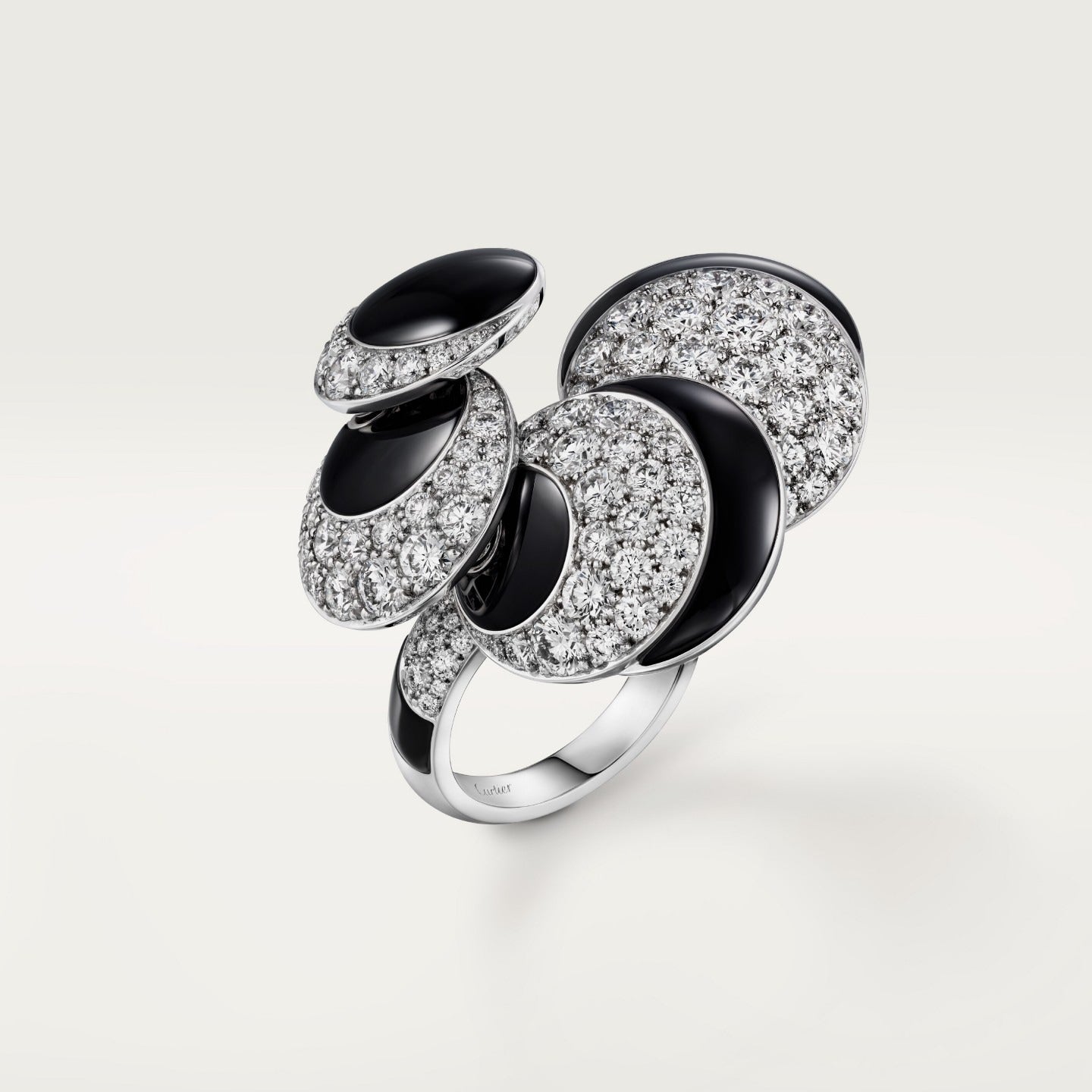 Bague Cartier Libre Polymorph, onyx, transformable