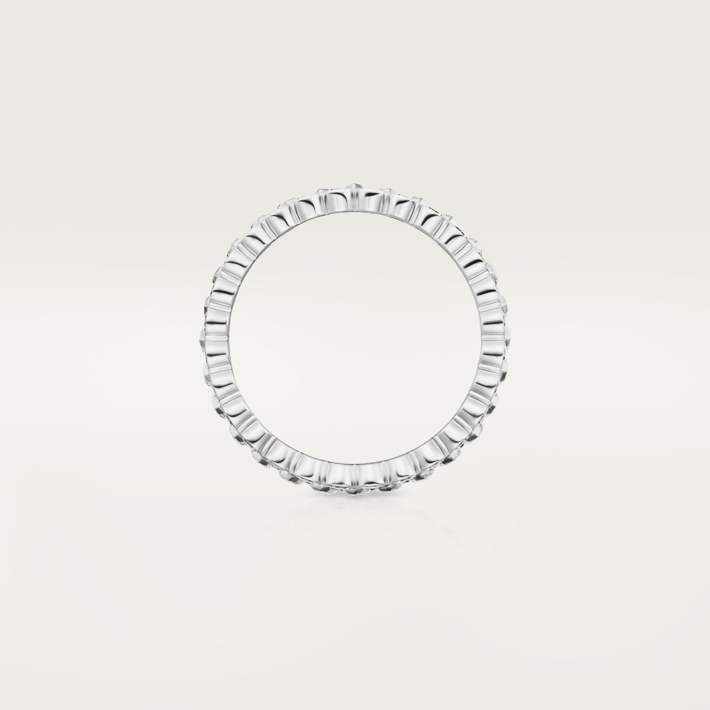 Bague Broderie de Cartier, trois rangs, diamants