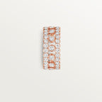 Bague Broderie de Cartier, trois rangs, diamants