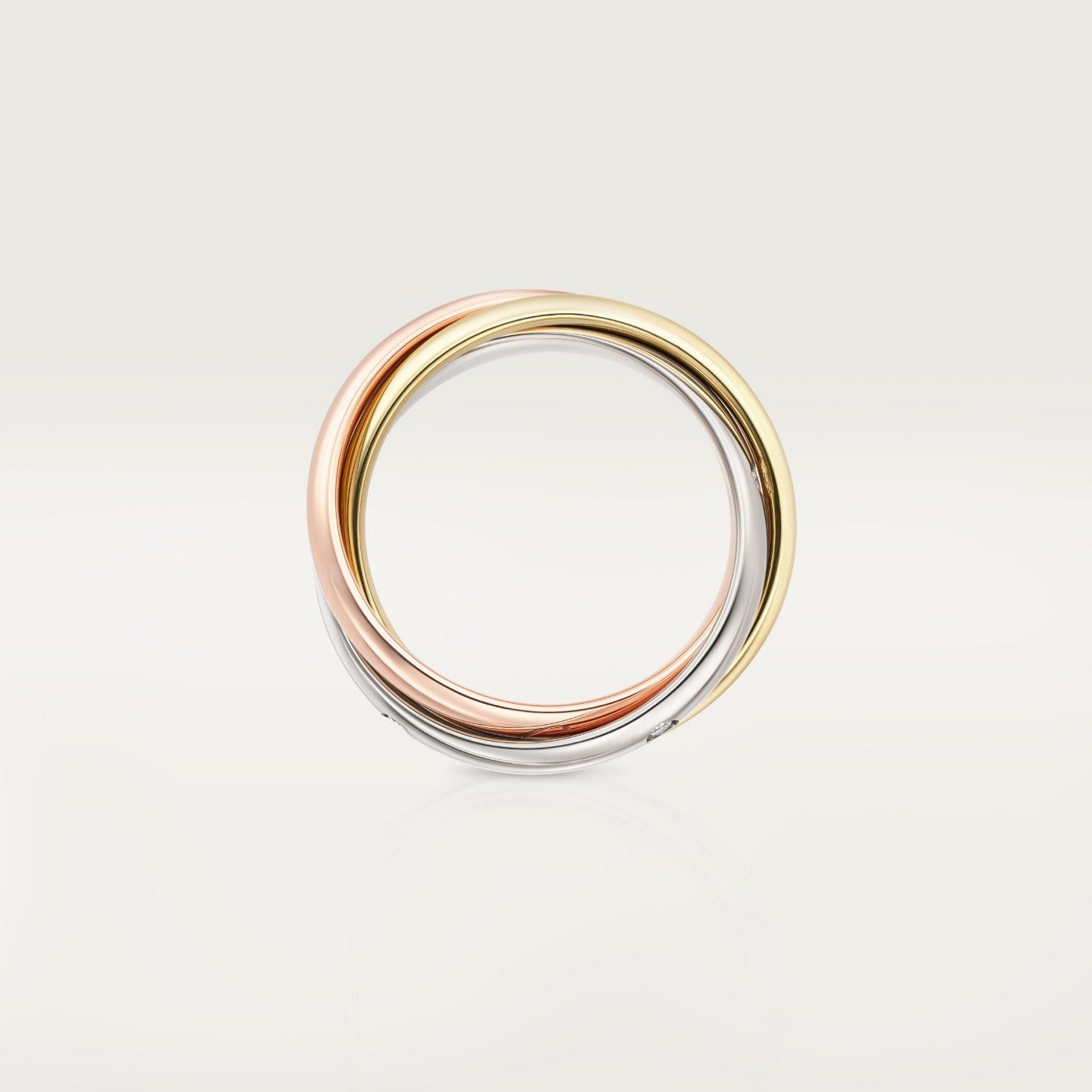 Bague Trinity, modèle classique, 5 diamants