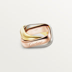 Bague Trinity, de forme coussin, grand modèle
