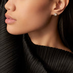 Puces d'oreilles Trinity, diamants taille brillant