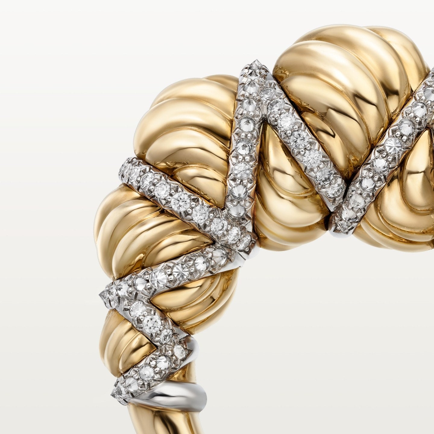 Bague Cartier Libre Tressage, diamants