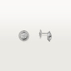 Puces d'oreilles Cartier d'Amour, 2 diamants taille brillant, pavées