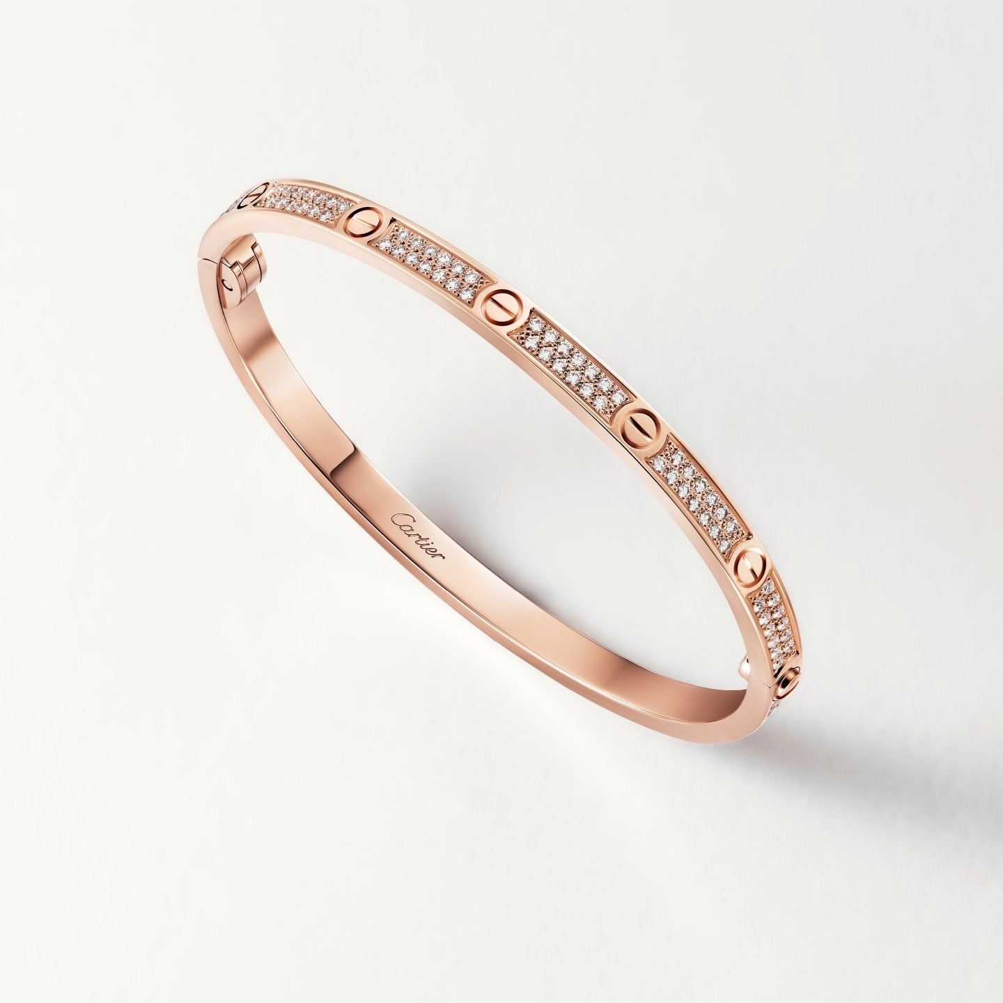 Bracelet LOVE, petit modèle, pavé