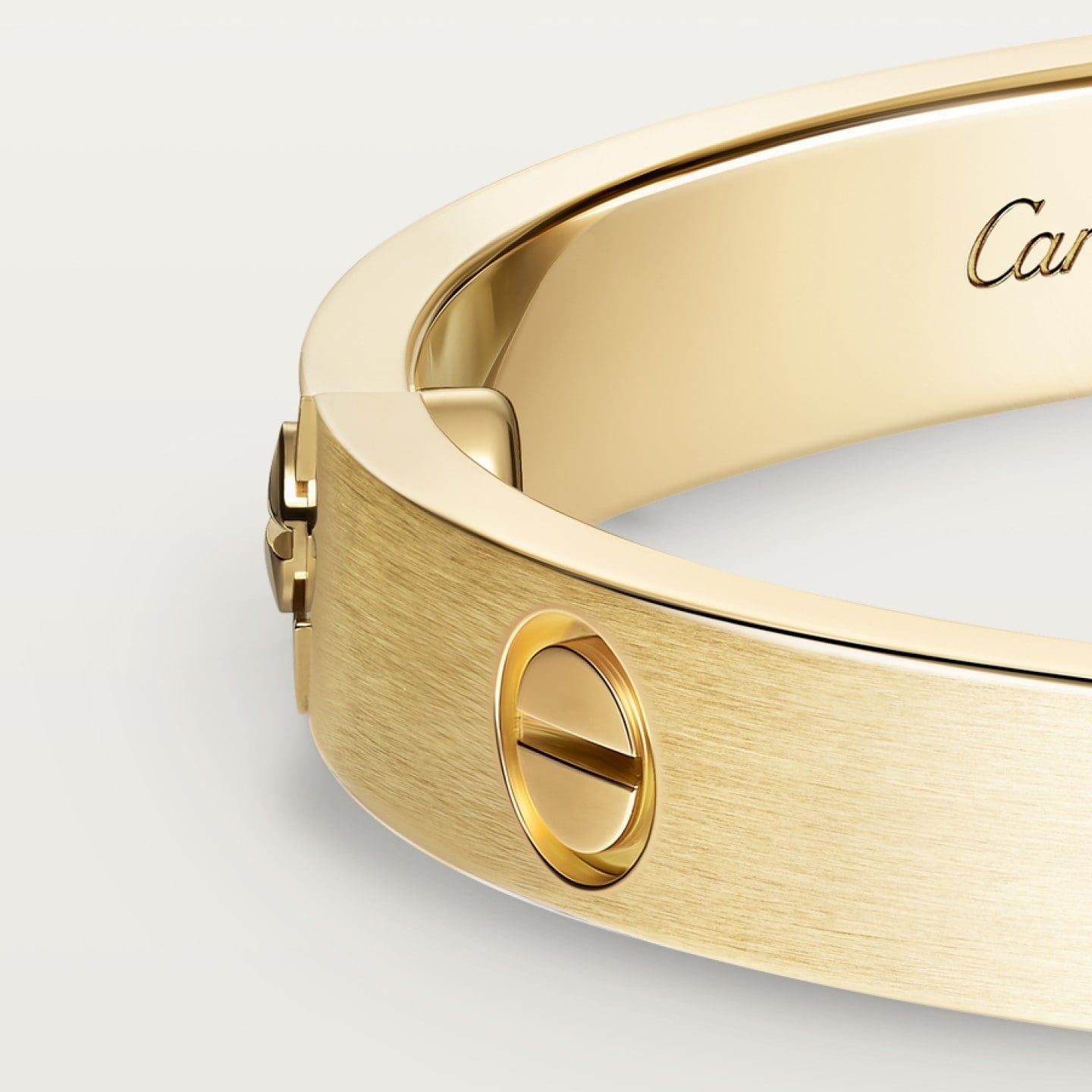 Bracelet LOVE, modèle classique, finition brossée, 4 diamants