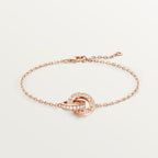Bracelet LOVE, sur chaîne, pavé