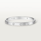 Bracelet LOVE, modèle classique, finition brossée, 4 diamants