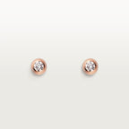 Puces d'oreilles Cartier d'Amour, 2 diamants taille brillant, petit modèle