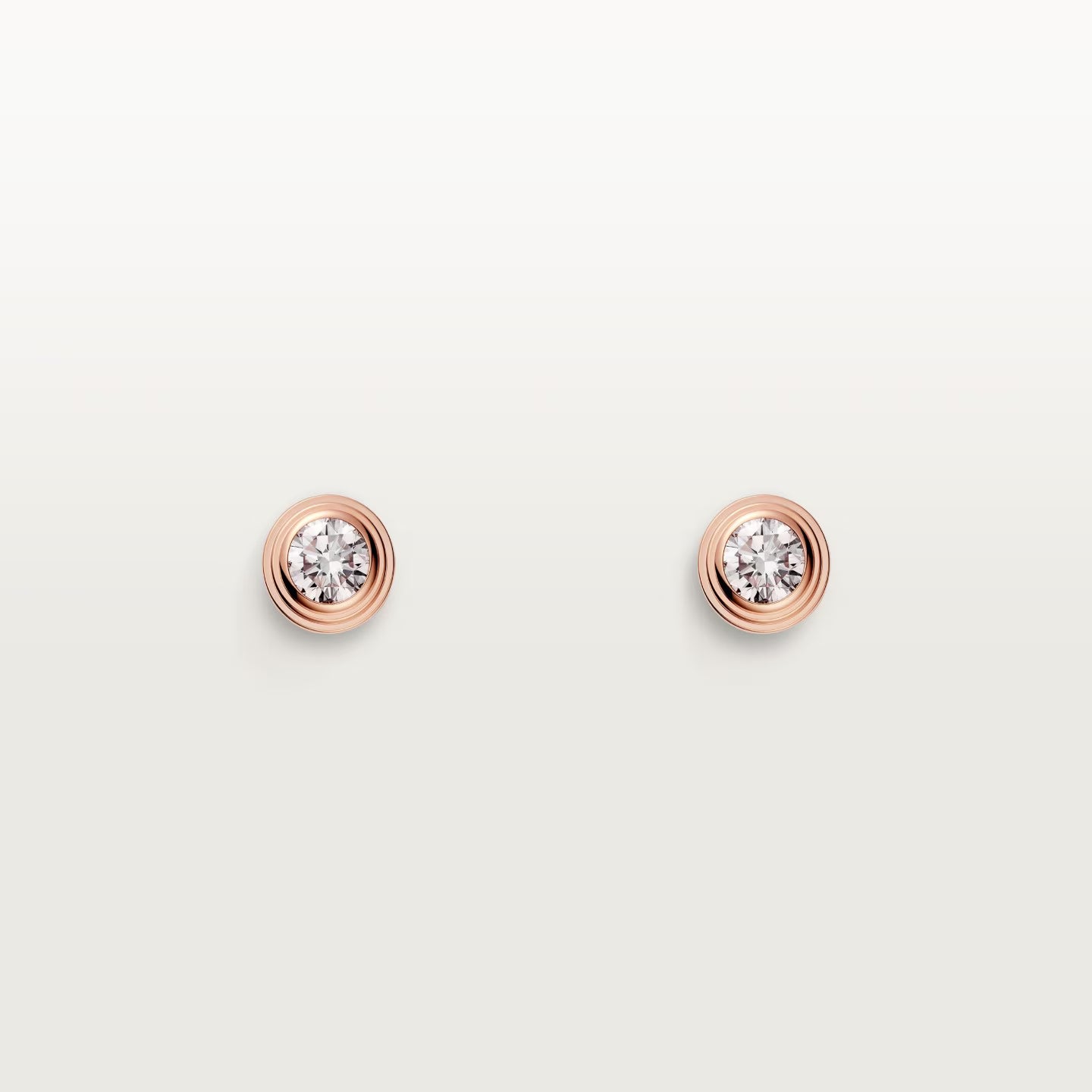Puces d'oreilles Cartier d'Amour, 2 diamants taille brillant, petit modèle