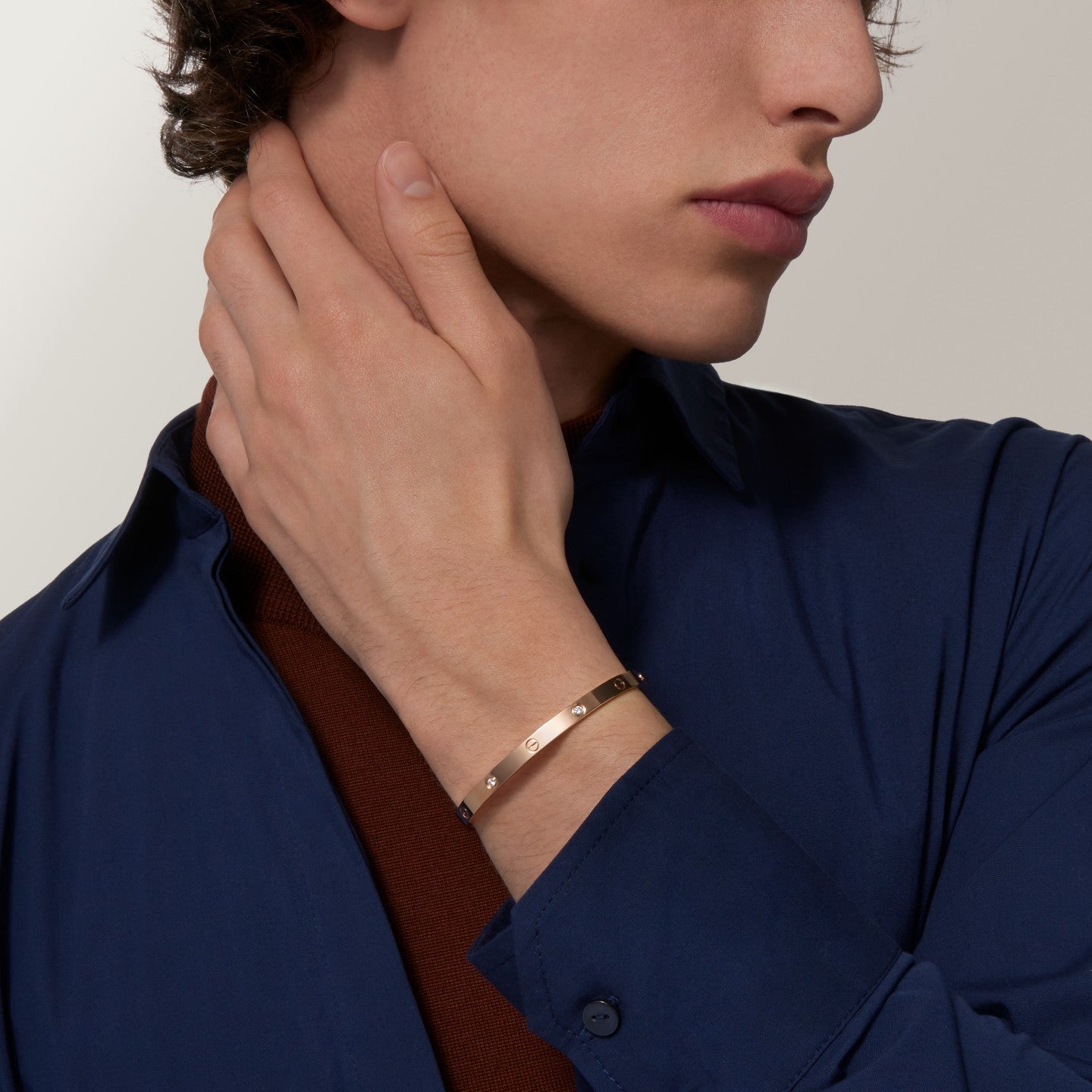 Bracelet LOVE, moyen modèle, 4 diamants
