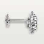 Puces d'oreilles Cartier Destinée, 2 diamants taille ovale, pavées
