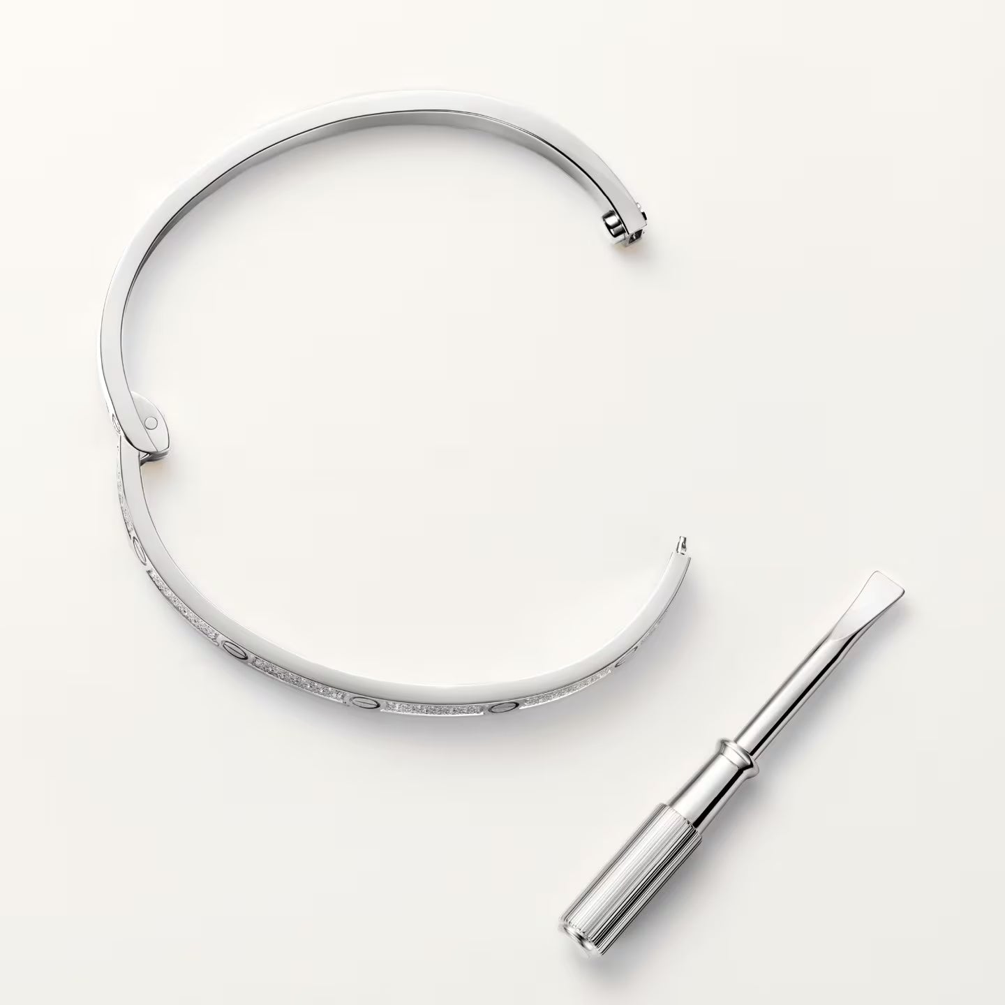 Bracelet LOVE, petit modèle, pavé