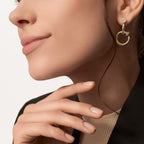 Boucles d'oreilles Juste un Clou, double, diamants