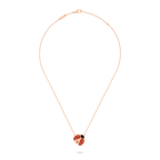 Pendentif Lucky Spring, coccinelle ailes ouvertes
