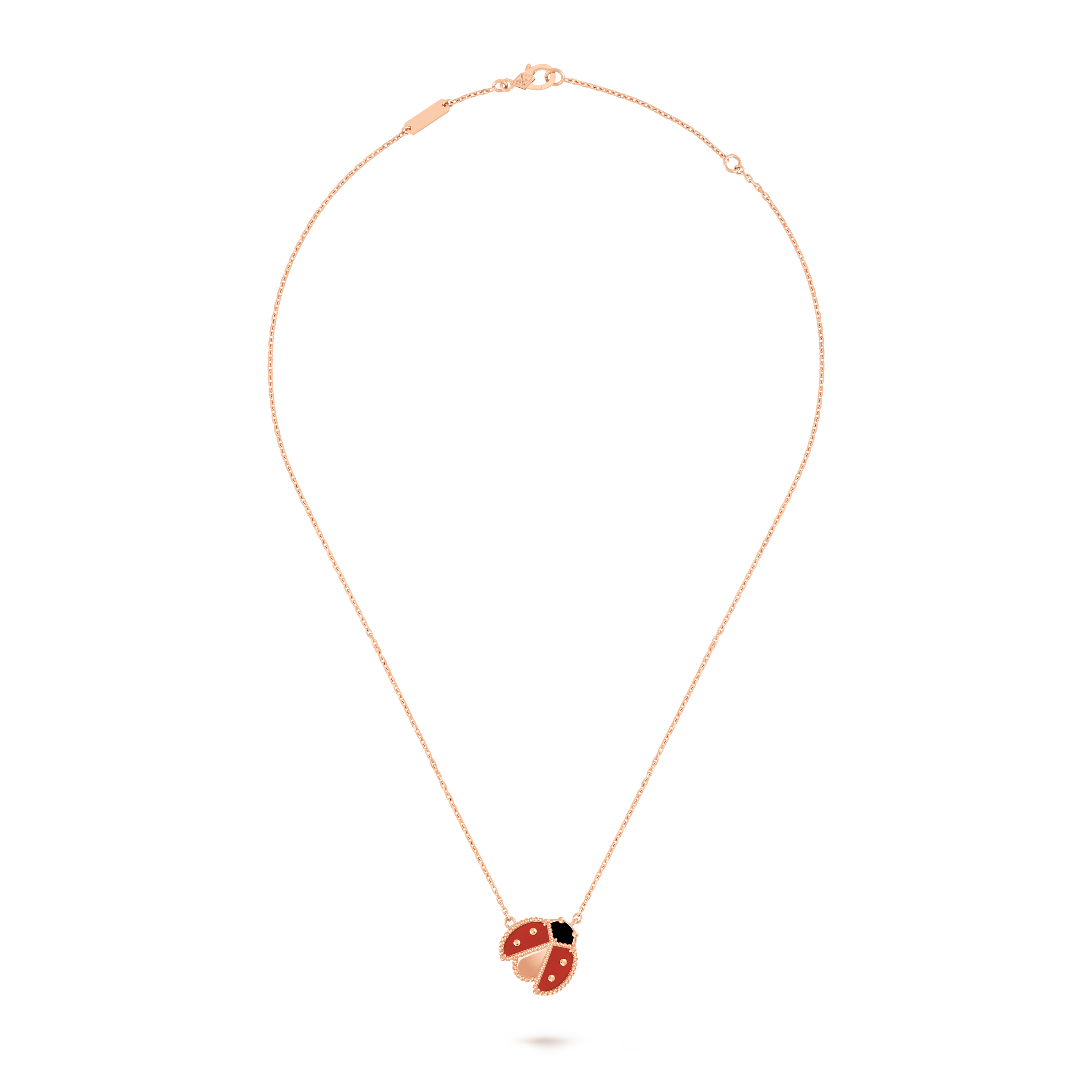 Pendentif Lucky Spring, coccinelle ailes ouvertes
