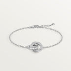 Bracelet LOVE, sur chaîne, pavé