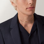 Collier torque Juste un Clou, petit modèle, diamants serti inversé