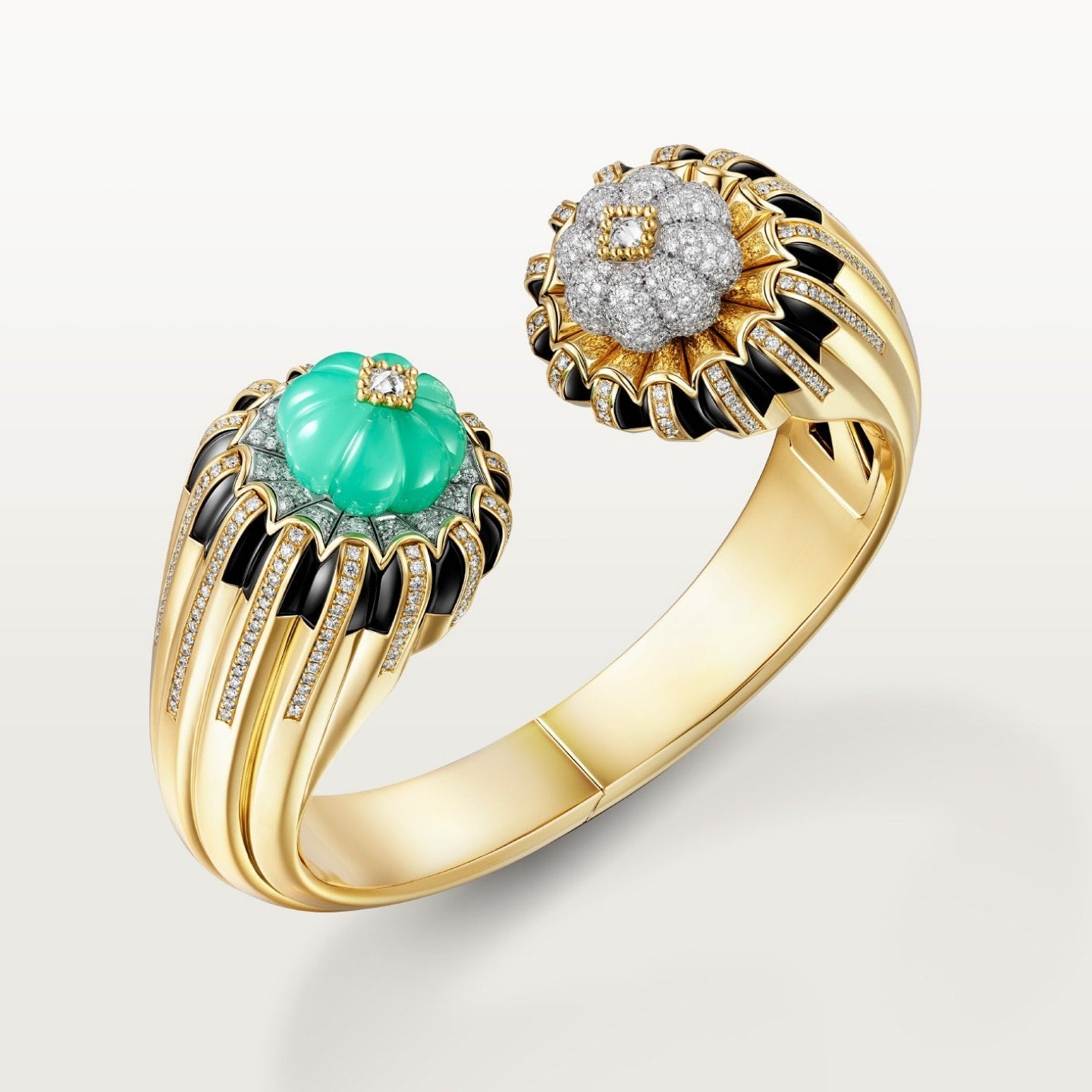 Bracelet Cartier Libre Tuttitutti, chrysoprase, diamants