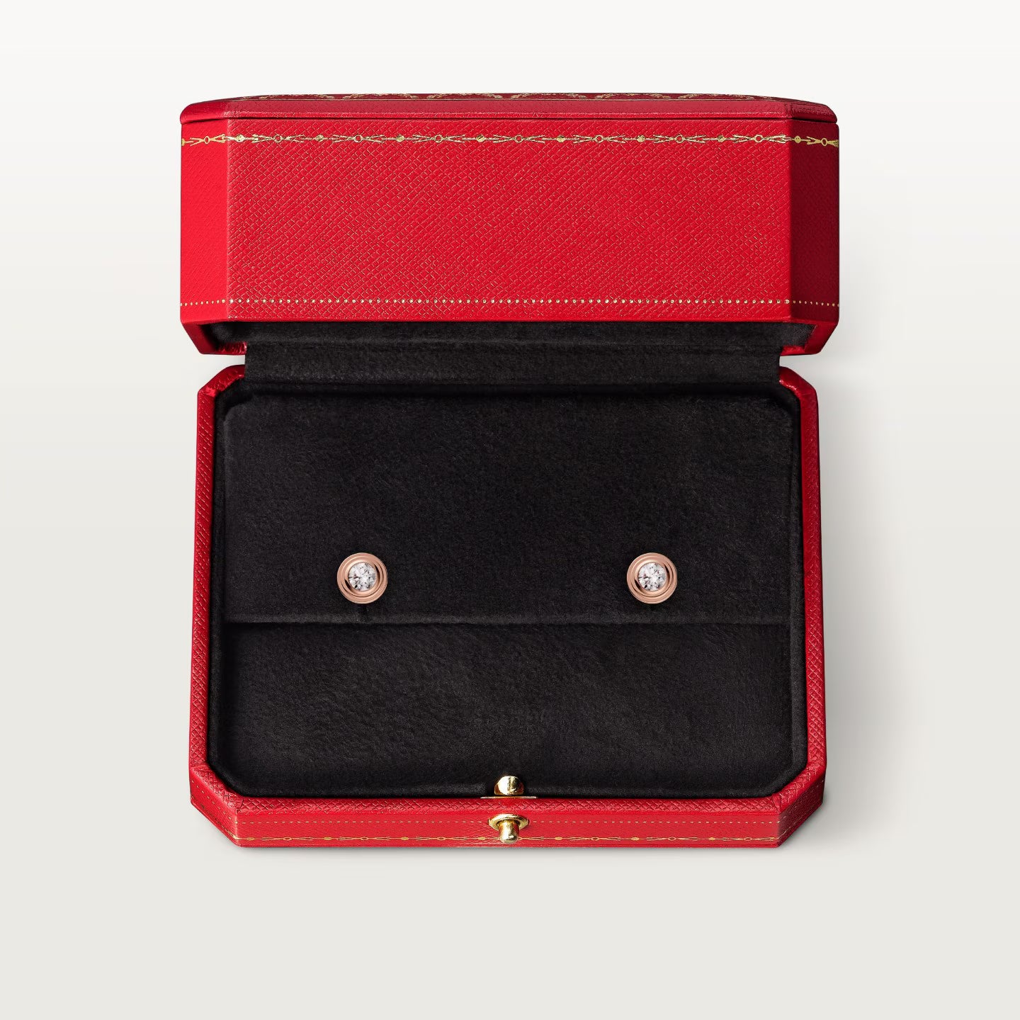 Puces d'oreilles Cartier d'Amour, 2 diamants taille brillant, mini modèle