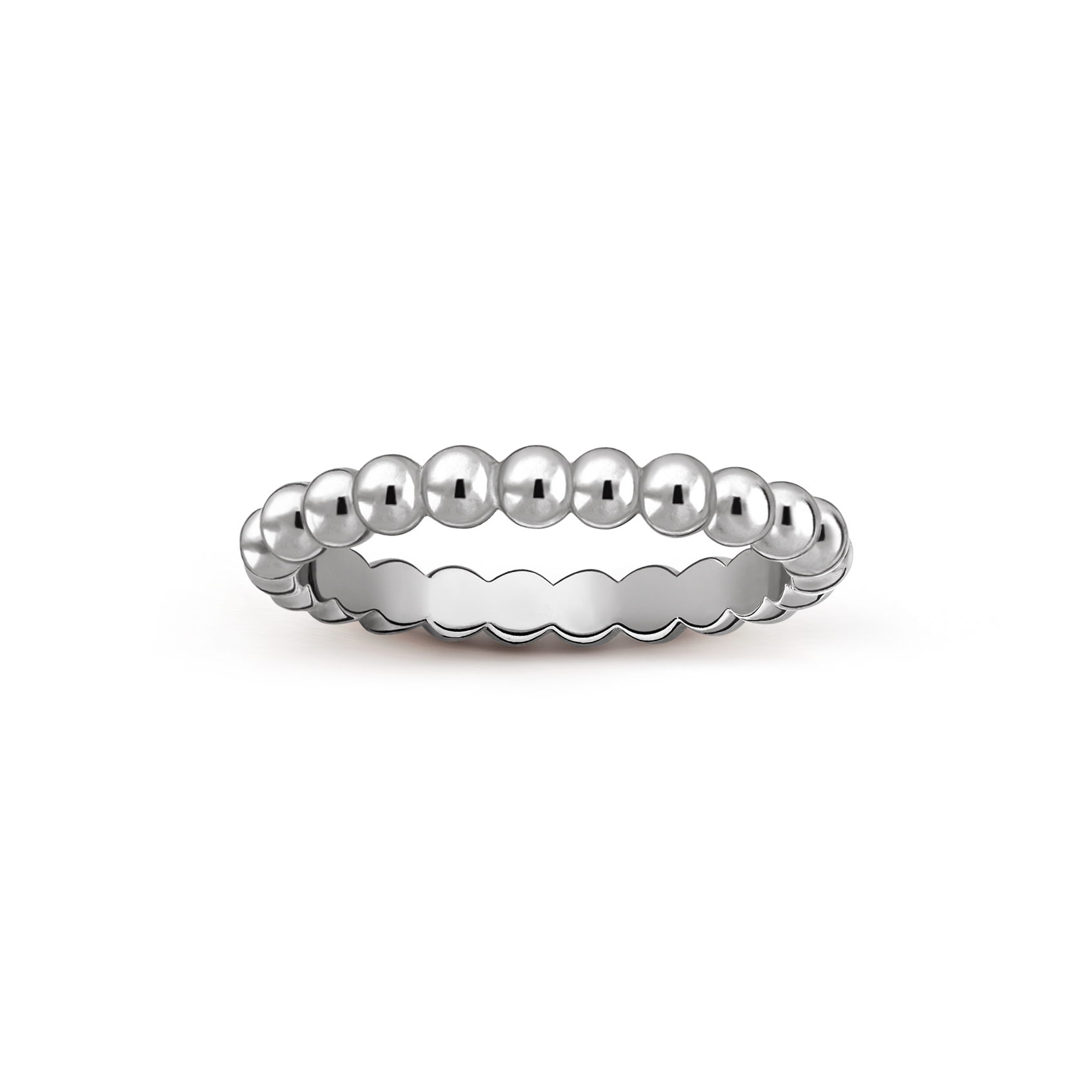 Bague Perlée perles d'or, moyen modèle